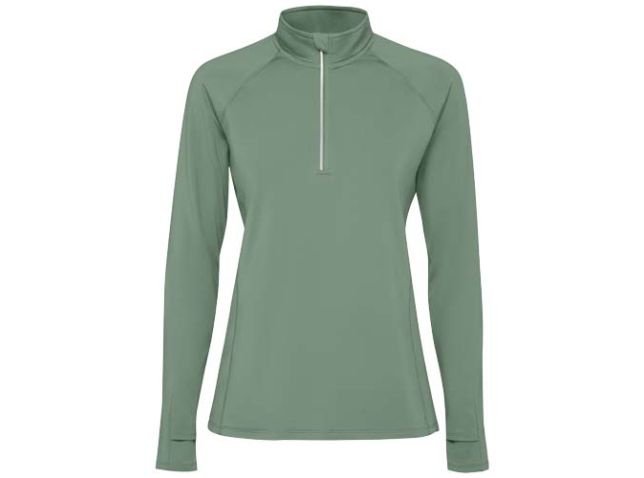 Estambul 200 g/m² damessweater met lange mouwen en halve rits