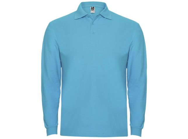 Estrella 220 g/m² herenpolo met lange mouwen